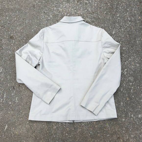 Gap Khaki Canvas Front Zip Jacket Size M - Picture 3 of 3